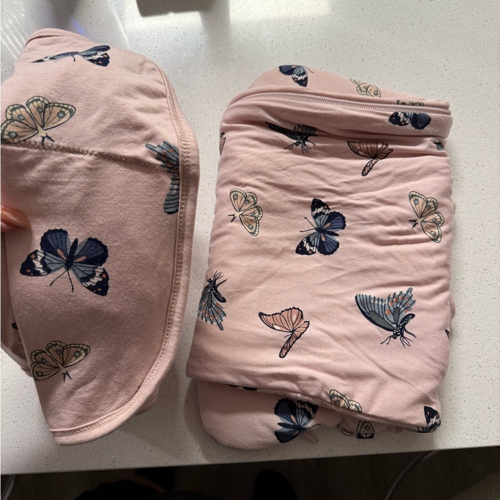 Kyte BABY Pink Butterfly Diaper Cover Set